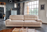 B-Ware KAWOLA Sofa CINE XXL-Sofa 3-Sitzer Cord braun