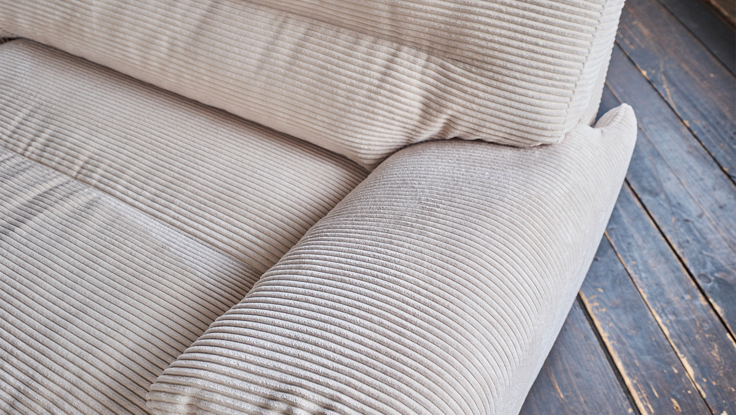 B-Ware KAWOLA Sofa CINE XXL-Sofa 3-Sitzer Cord braun