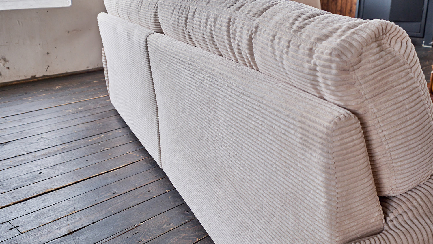 B-Ware KAWOLA Sofa CINE XXL-Sofa 3-Sitzer Cord braun
