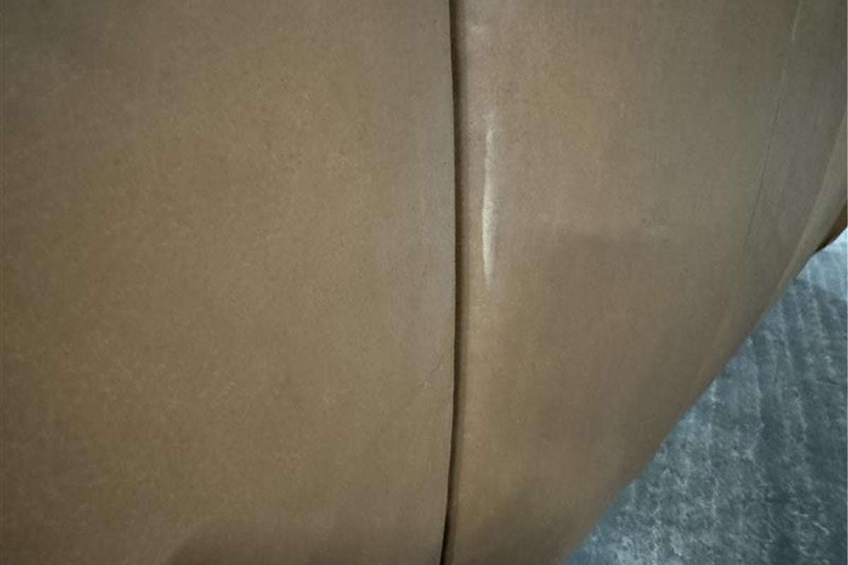 B-Ware KAWOLA Sofa DAVITO 4-Sitzer Megasofa Leder cognac