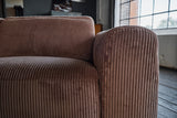 B-Ware KAWOLA Sofa FINN 3-Sitzer mit Relaxfunktion Cord braun