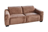 B-Ware KAWOLA Sofa FINN 3-Sitzer mit Relaxfunktion Cord braun