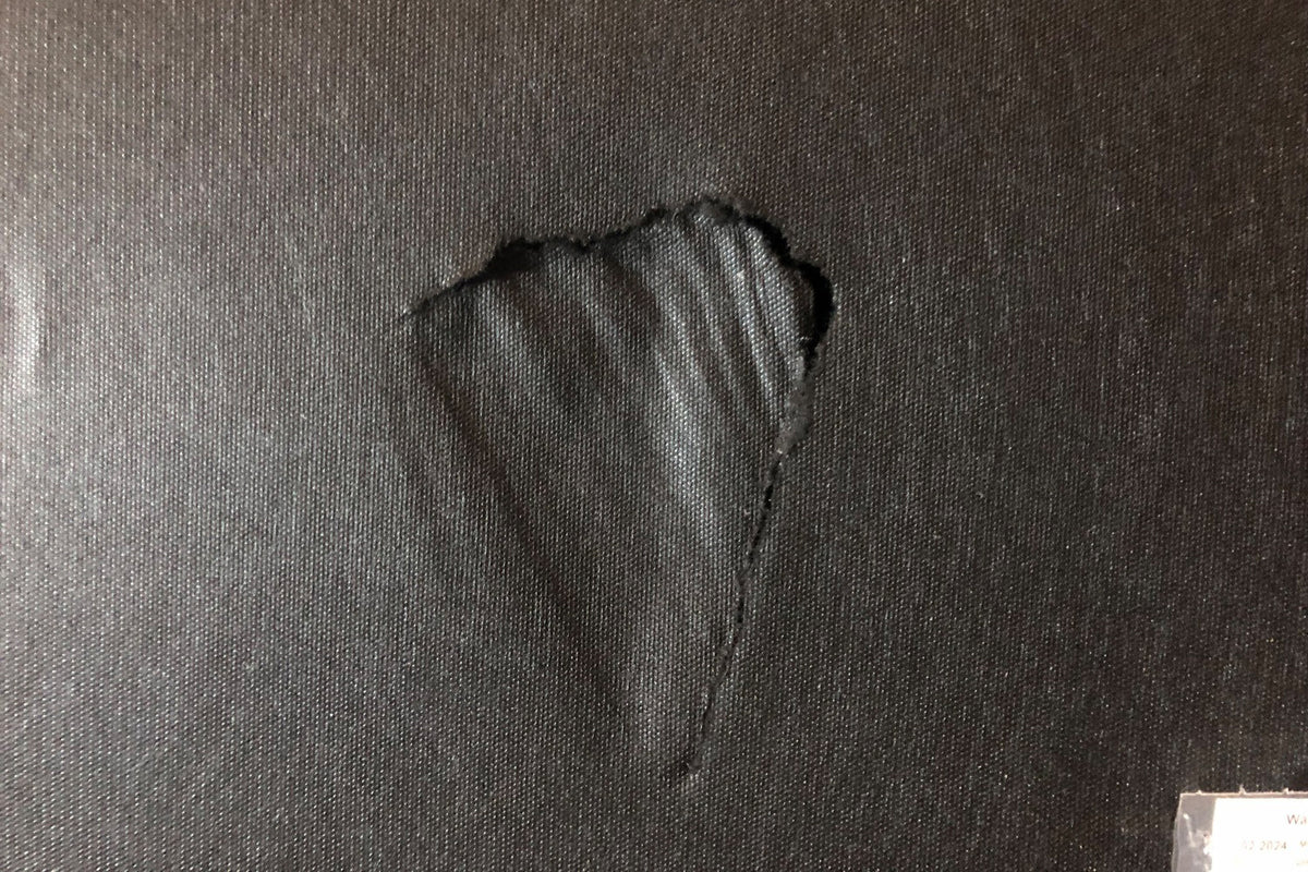B-Ware KAWOLA Sofa MADELINE Ecksofa Cord steingrau Recamiere rechts