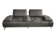B-Ware KAWOLA Sofa WIOLO Schlafsofa Daybed Leder grau