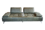 B-Ware KAWOLA Sofa WIOLO Schlafsofa Daybed Leder moosgrün
