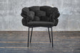 B-Ware KAWOLA Stuhl MONTY Designstuhl Velvet schwarz