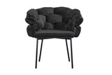 B-Ware KAWOLA Stuhl MONTY Designstuhl Velvet schwarz