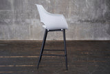 KAWOLA Barhocker ZAJA Barstuhl Sitzhöhe 76 cm Kunststoff weiß