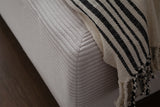 KAWOLA Bett HENRY Polsterbett Cord cremeweiß