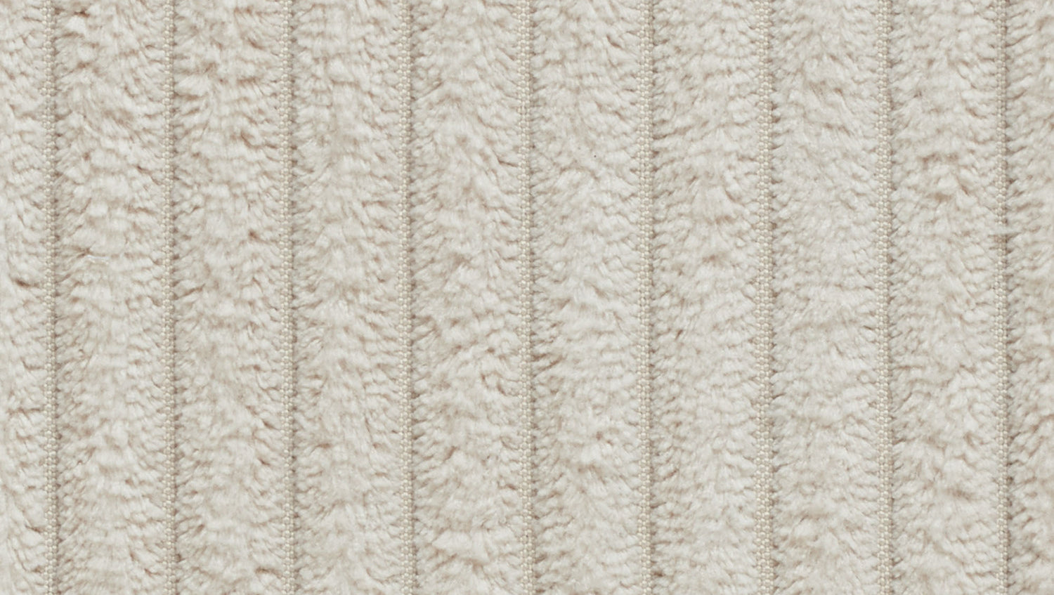 KAWOLA Big Hocker MADELINE Polsterhocker Cord cremeweiß