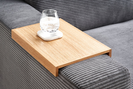 KAWOLA Big Sofa MADELINE Cord grau