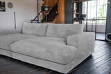KAWOLA Big Sofa MADELINE Cord grau
