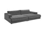 KAWOLA Big Sofa MADELINE Cord grau