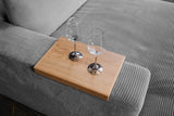 KAWOLA Big Sofa MADELINE Cord grau mit Hocker und 4 Zierkissen