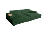KAWOLA Big Sofa MADELINE Cord smaragd
