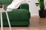 KAWOLA Big Sofa MADELINE Cord smaragd