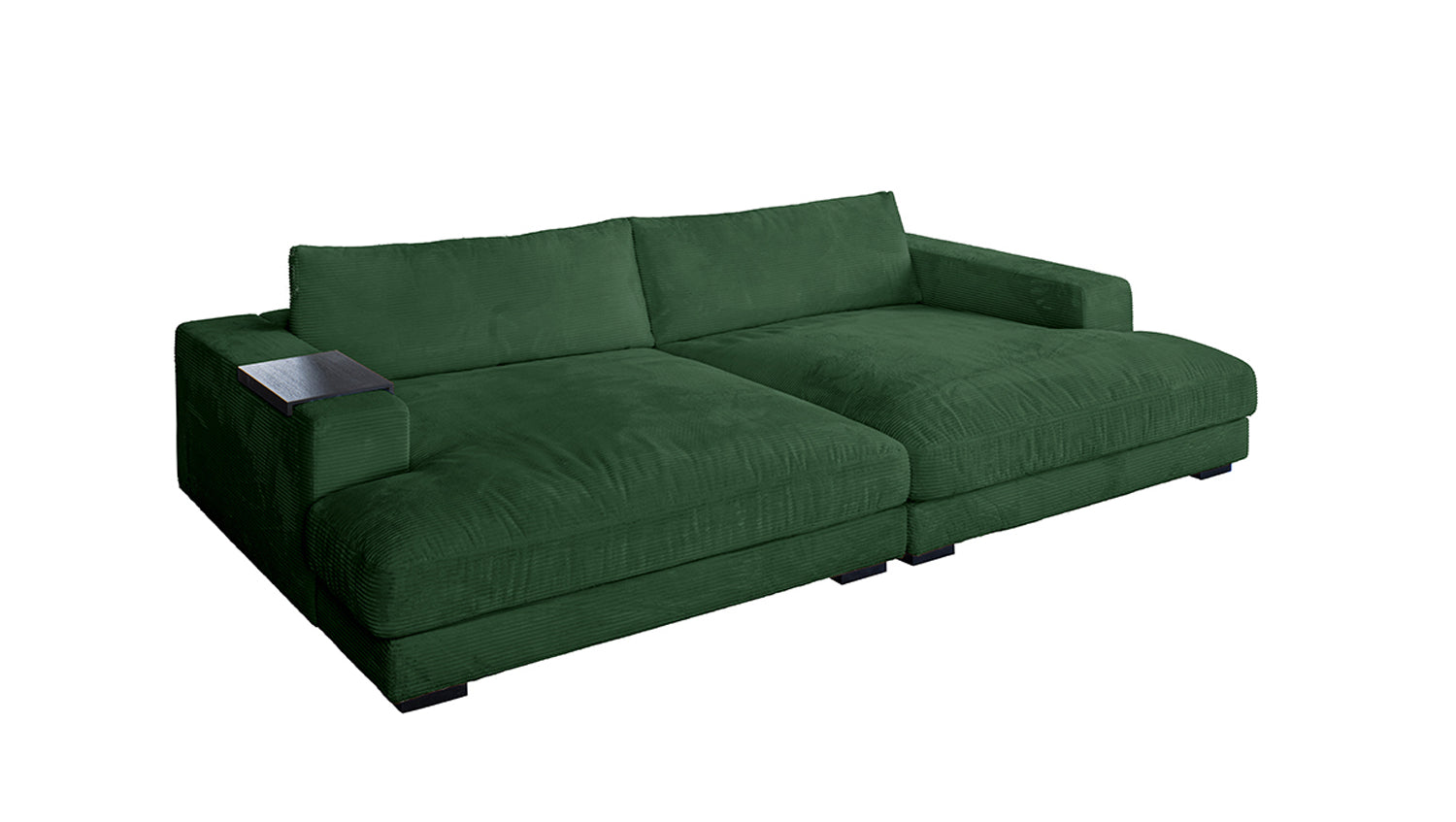 KAWOLA Big Sofa MADELINE Cord smaragd