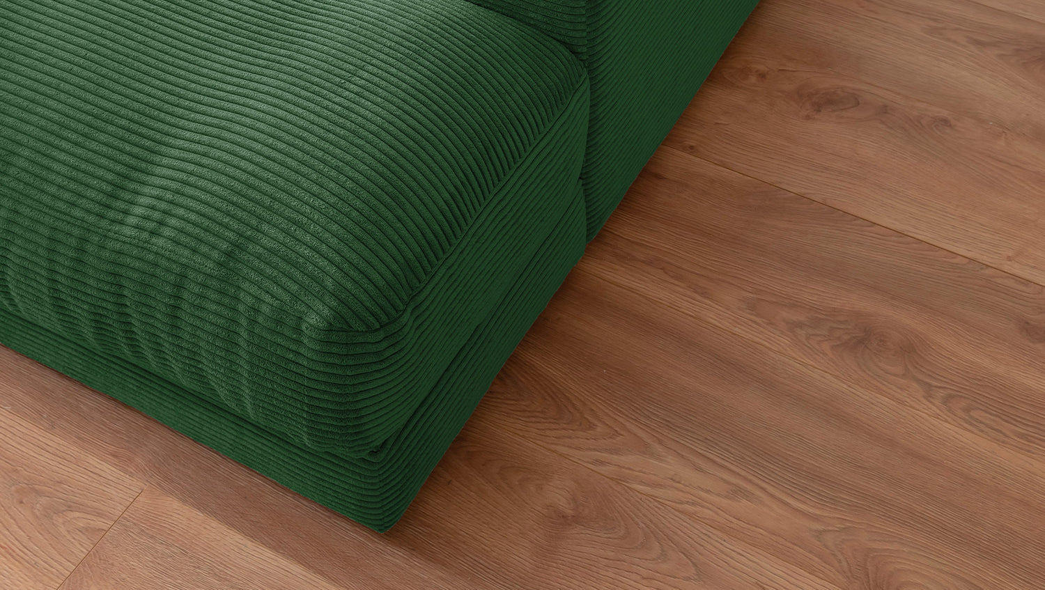 KAWOLA Big Sofa MADELINE Cord smaragd