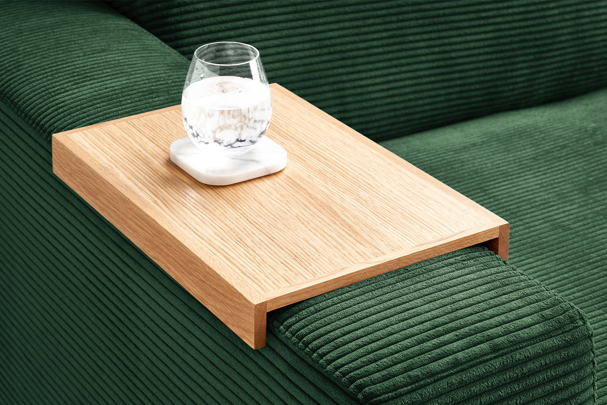 KAWOLA Big Sofa MADELINE Cord smaragd