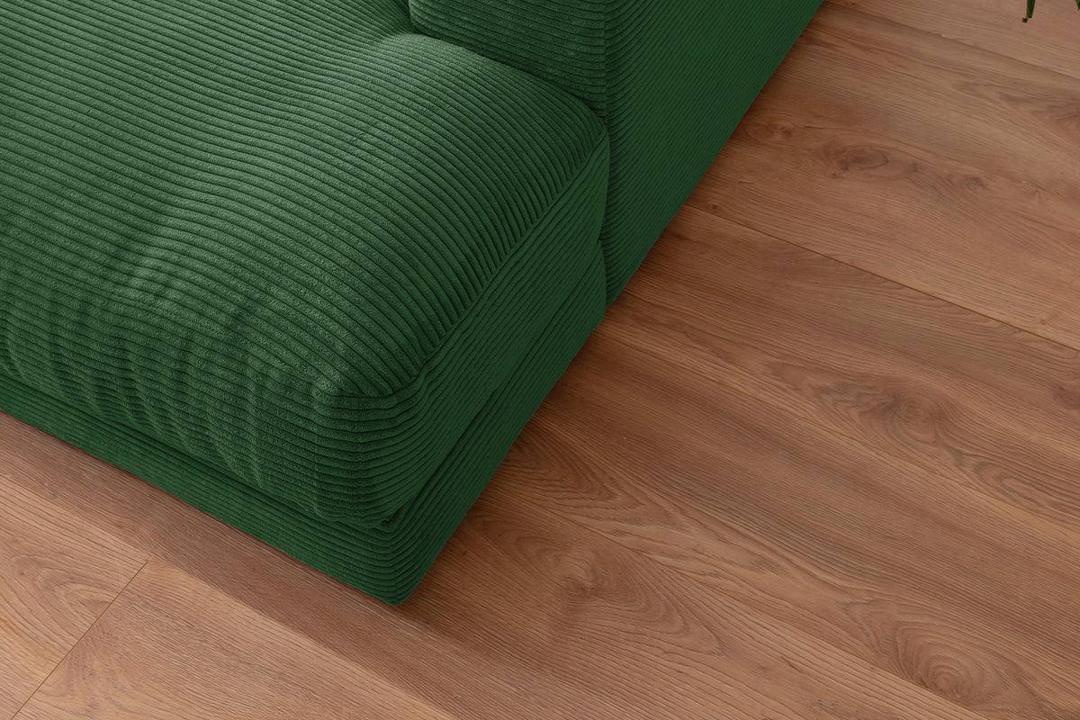 KAWOLA Big Sofa MADELINE Cord smaragd