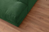 KAWOLA Big Sofa MADELINE Cord smaragd