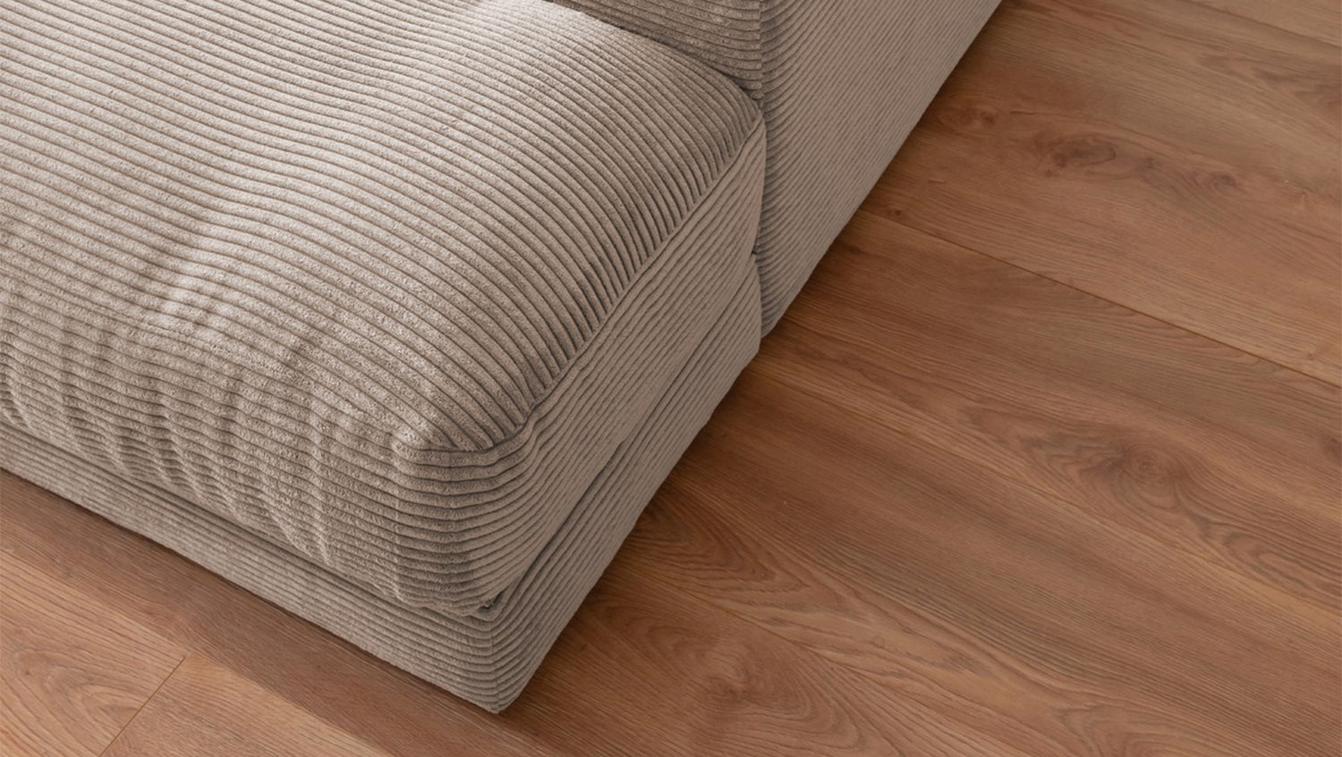 KAWOLA Big Sofa MADELINE Cord taupe