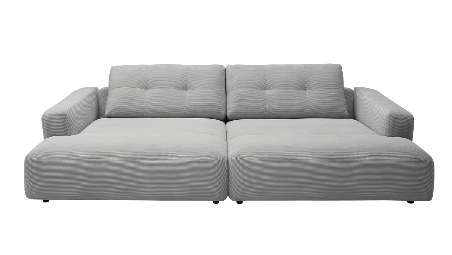 KAWOLA Big Sofa MIKA Feincord grau