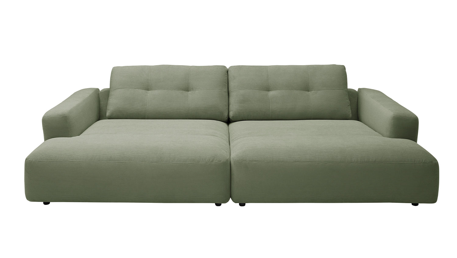 KAWOLA Big Sofa MIKA Feincord olivgrün