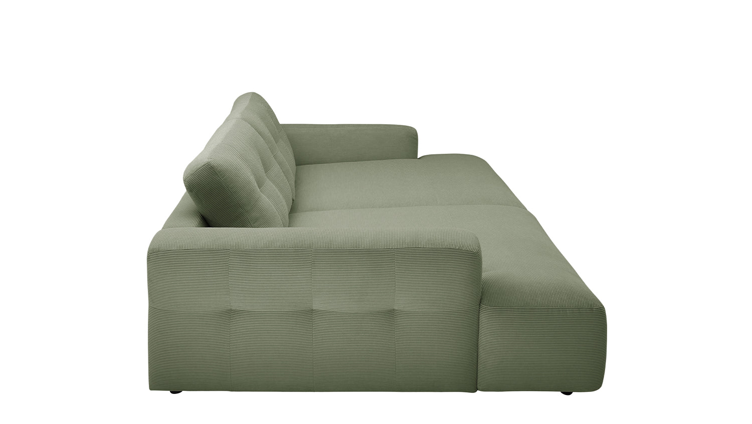 KAWOLA Big Sofa MIKA Feincord olivgrün