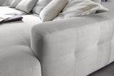 KAWOLA Big Sofa MIKA Feincord silber