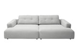 KAWOLA Big Sofa MIKA Feincord silber