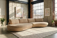 KAWOLA Big Sofa PADANA Stoff creme