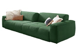 KAWOLA Big Sofa PALACE 3-Sitzer mit Sitztiefenverstellung Cord smaragd