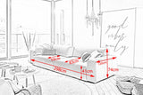KAWOLA Big Sofa PALACE 3-Sitzer mit Sitztiefenverstellung Leder brandy