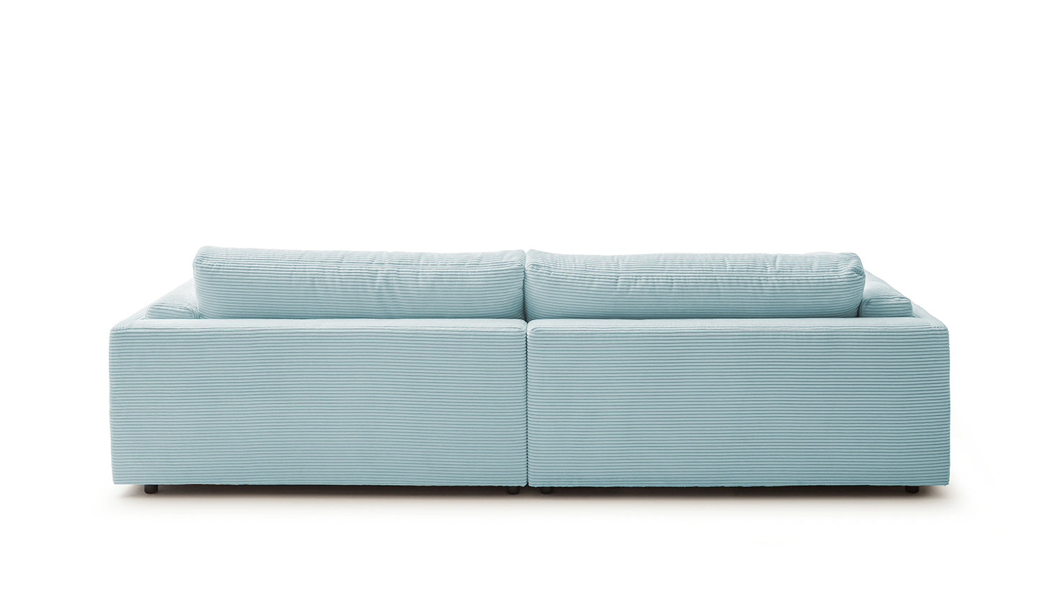 KAWOLA Big Sofa RAINA Cord hellblau