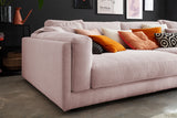 KAWOLA Big Sofa RAINA Cord rosa