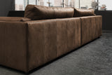 KAWOLA Big Sofa RAINA Leder braun