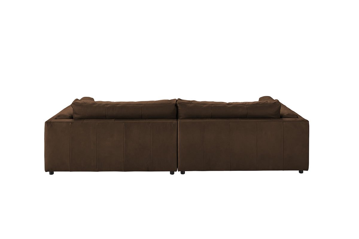 KAWOLA Big Sofa RAINA Leder braun