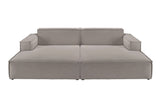 KAWOLA Big Sofa SAMU Feincord grau