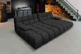 KAWOLA Big Sofa VIVIEN Velvet schwarz