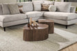 KAWOLA Couchtisch INKA Set 2-tlg. XL Teakholz braun viereckig