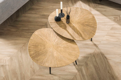 KAWOLA Couchtisch TIBALI Set 2-tlg. Metall bronze oval