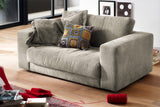KAWOLA Doppelsessel MADELINE Loveseat Cord steingrau