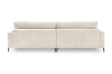 KAWOLA Ecksofa CARA Sofa Cord cremeweiß