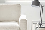 KAWOLA Ecksofa CARA Sofa Cord cremeweiß