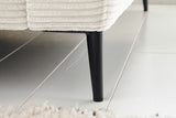 KAWOLA Ecksofa CARA Sofa Cord cremeweiß