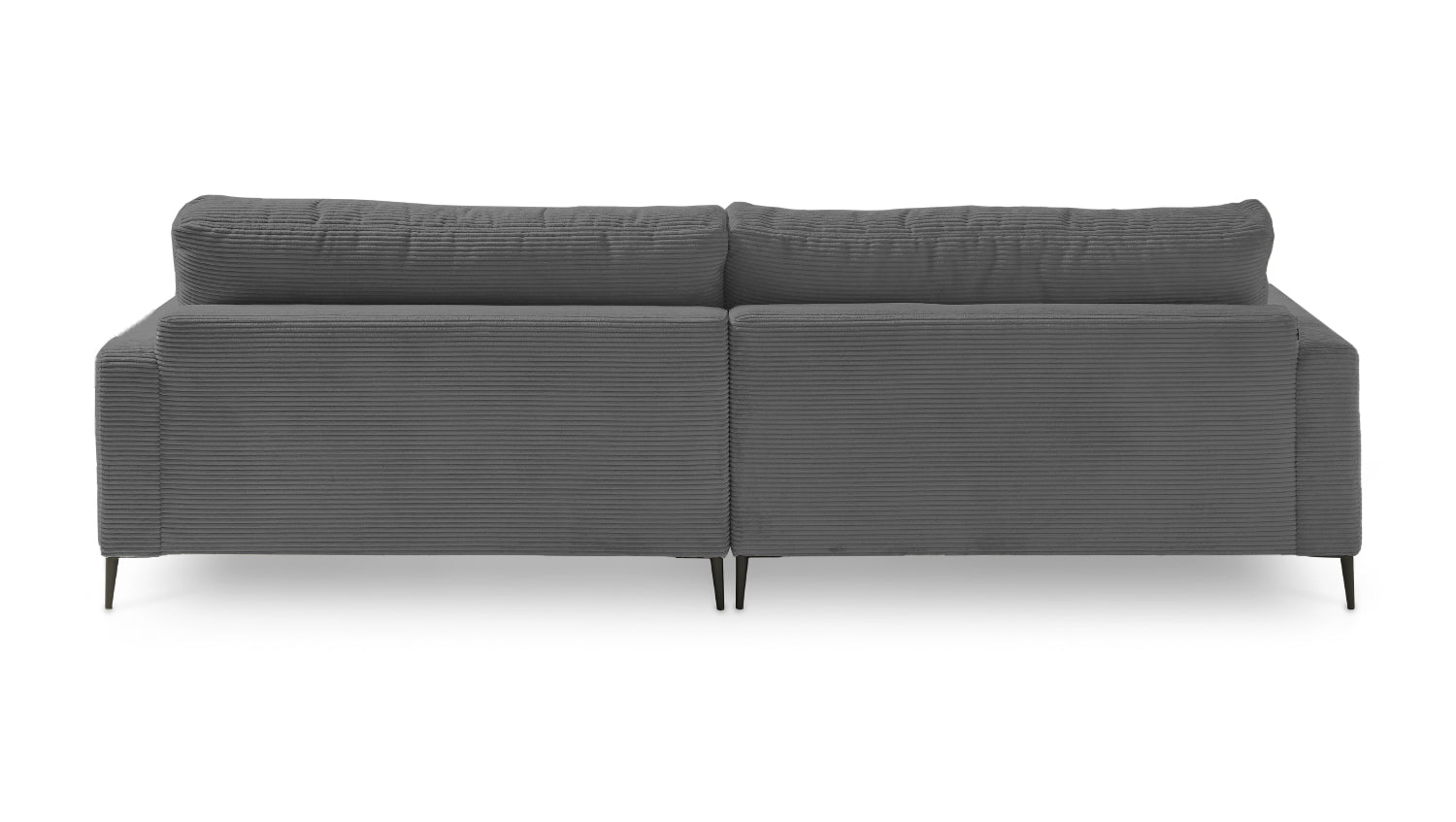 KAWOLA Ecksofa CARA Sofa Cord grau