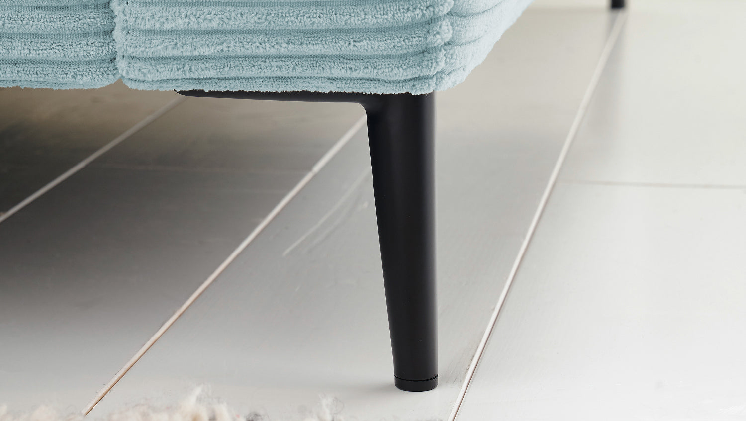 KAWOLA Ecksofa CARA Sofa Cord hellblau