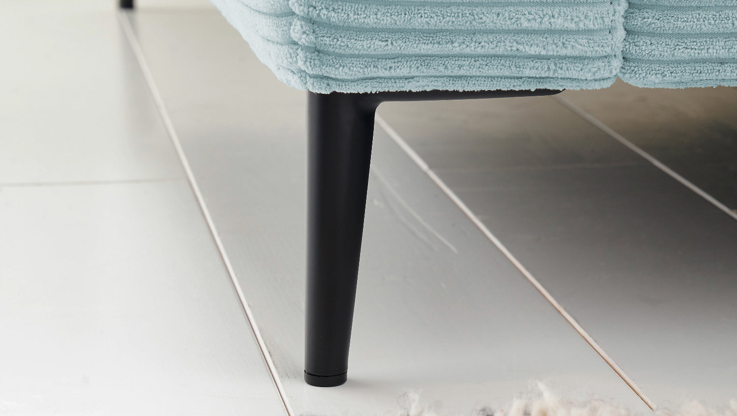 KAWOLA Ecksofa CARA Sofa Cord hellblau