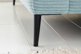 KAWOLA Ecksofa CARA Sofa Cord hellblau